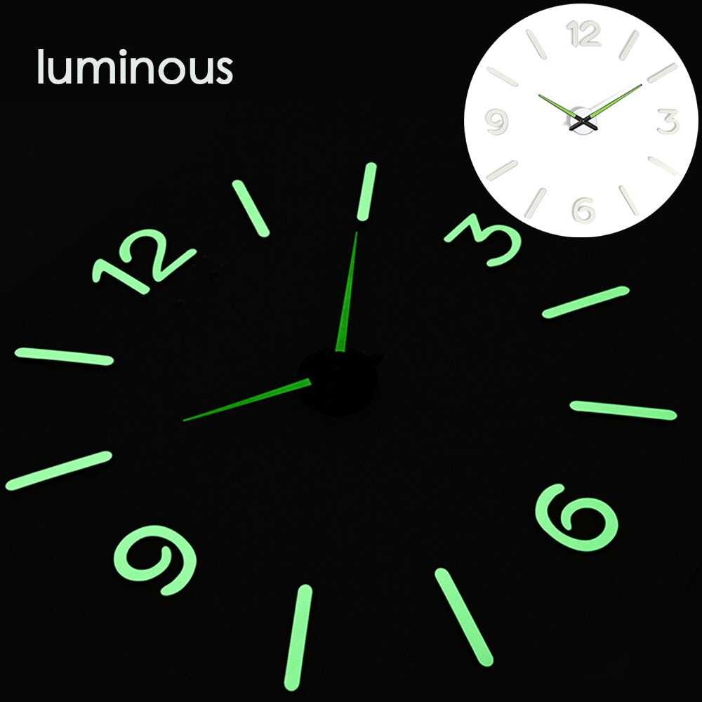 LUMINOVA Jam Dinding Besar DIY Glow in The Dark 80-130cm - Lumi-007