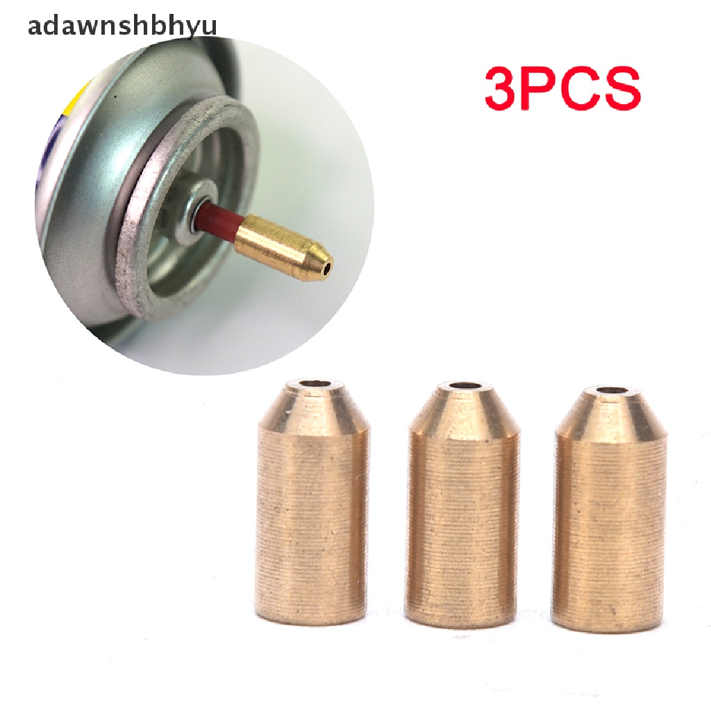 Adaptor Isi Ulang Gas adawnshbhyu 3PCS Untuk Korek Dupont Adaptor Kompor Hiking Camping Outdoor