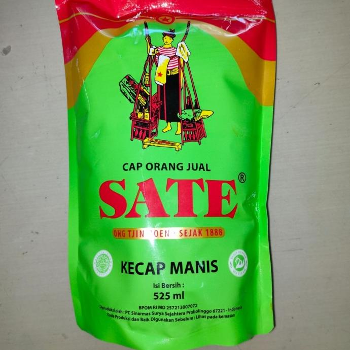 

[[COD]] Kecap Manis Cap Orang Jual Sate ( Pikulan Sate ) isi 525ML REFILL PROMO Kode 676