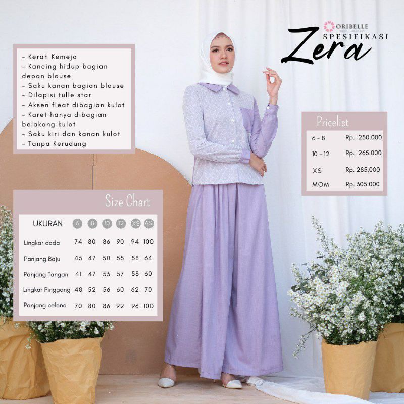 SETELAN CELANA MOM &amp; KIDS ZERA BY ORIBELLE