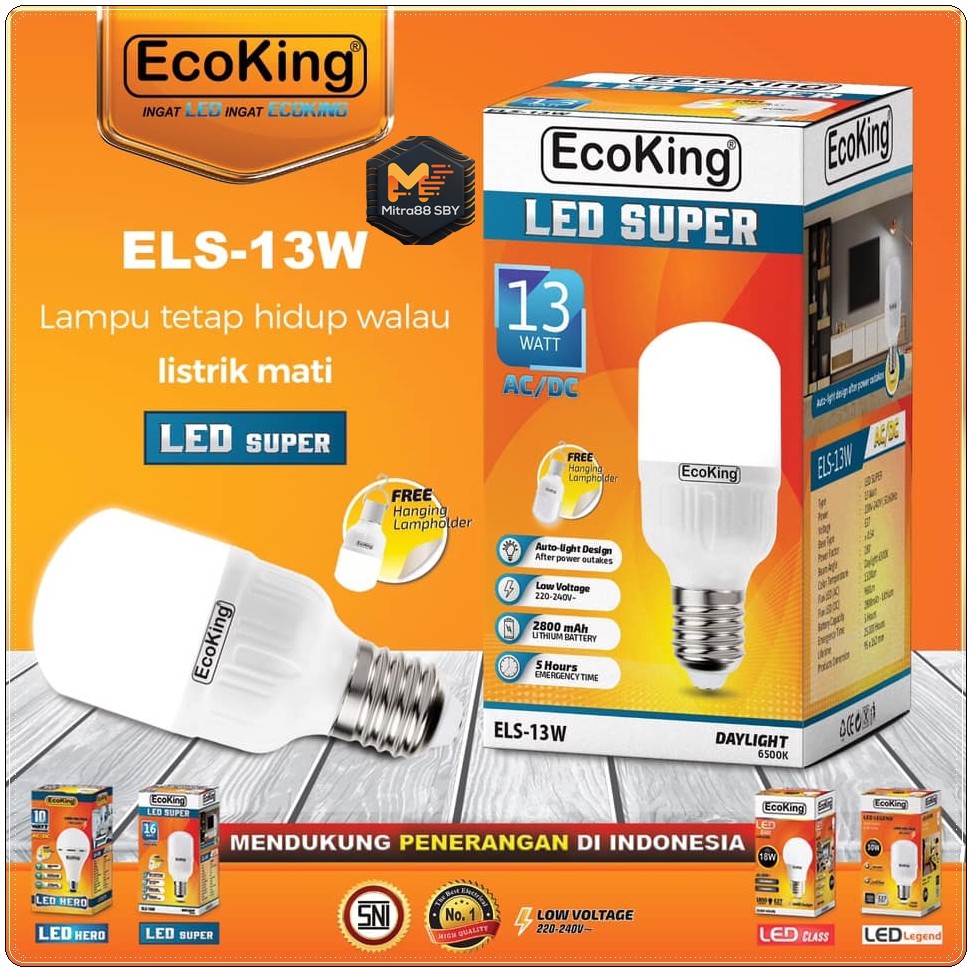 Mitra88sby lampu emergency led bulb Super Ecoking ( emergency lamp led )