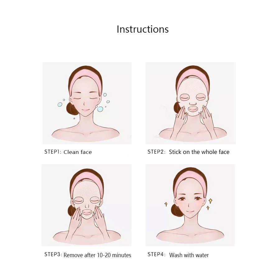 KOLILAN Honey Repairing and Hydrating Whitening and Soothing Facial Mask 30ML 10Pcs