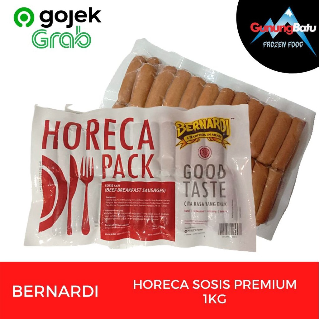 Jual Bernardi Horeca Sosis Sapi Premium 1 Kg Shopee Indonesia