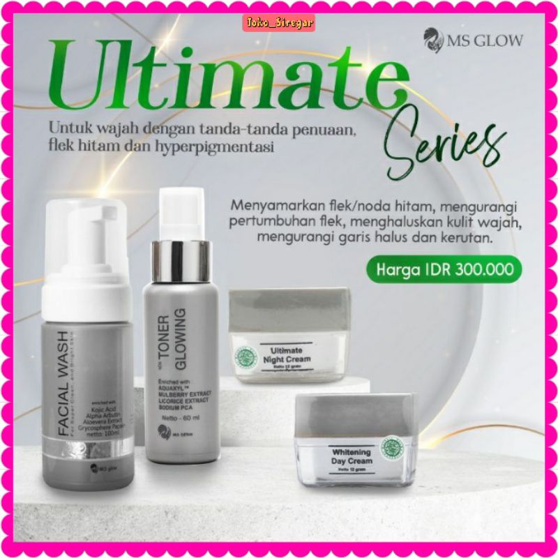 MS Glow ORIGINAL Bagus Termurah Promo Paket Ultimate Series ber BPOM Terlaris Set Wajah Bersinar