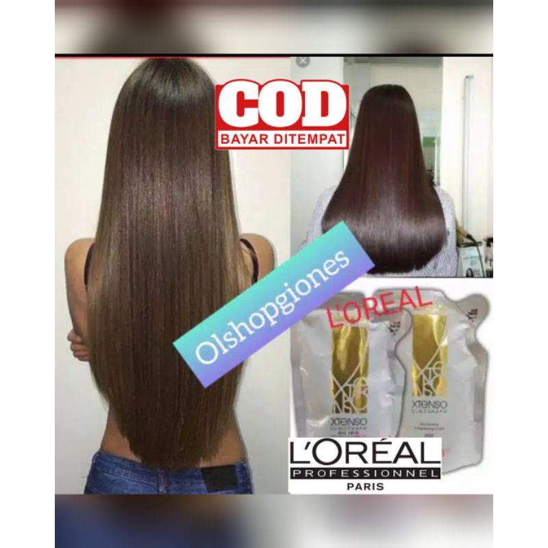 Loreal Smoothing Extenso  400ml pelurus rambut keratin