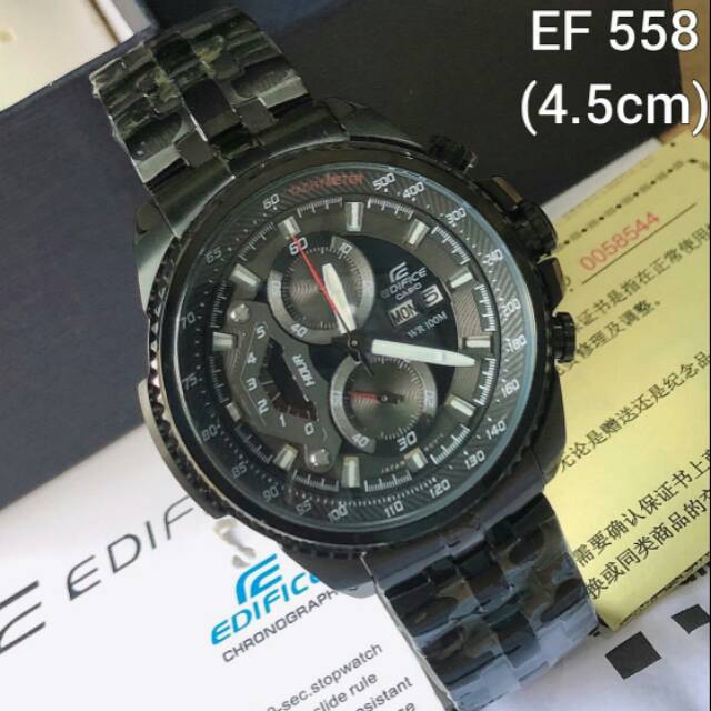 JAM TANGAN PRIA CASIO EDIFICE STRAP BLACK STAINLESS
