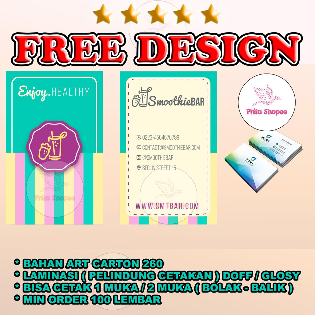 

CETAK FREE DESIGN ( KARTU NAMA ) 1 HARI JADI