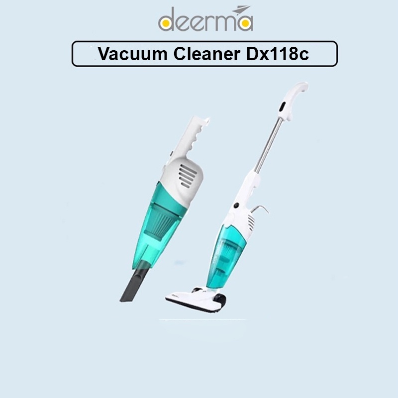 	 Deerma Dx118c Handheld Dust Vacuum Cleaner Penghisap Debu Rumah Kamar	