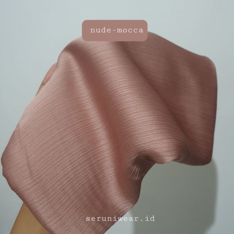 Zida Jumbo Pashmina Malaysia Crinkle Luxury Textured Silk Chiffon Original Cradenza Pesta Size Jumbo 200x75cm Eyelash Hemming-8