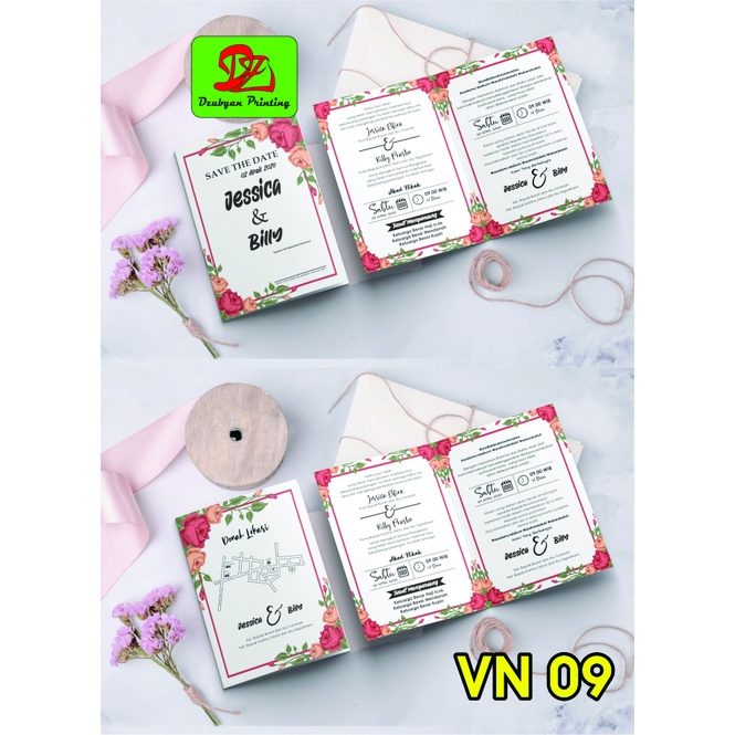 UNDANGAN PERNIKAHAN  VINTAGE  (foto)  Tanpa Minimal Order*  elegan, Murah, Proses  satu hari jadi, Tebal, Banyak Gratisnya-09