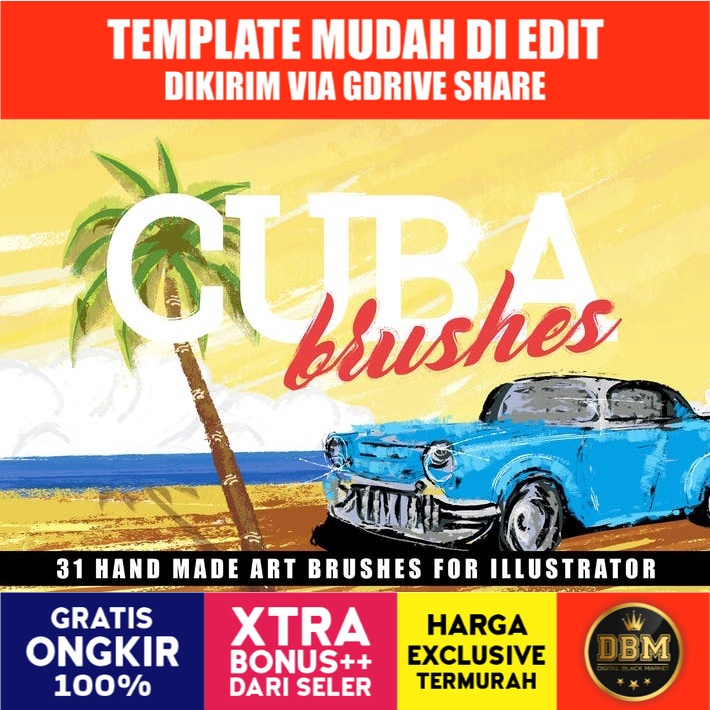 Cuba Illustrator Brushes