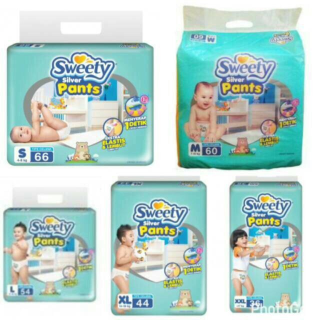 Jual SWEETY POPOK SILVER PANTS SIZE S/M/L Shopee Indonesia