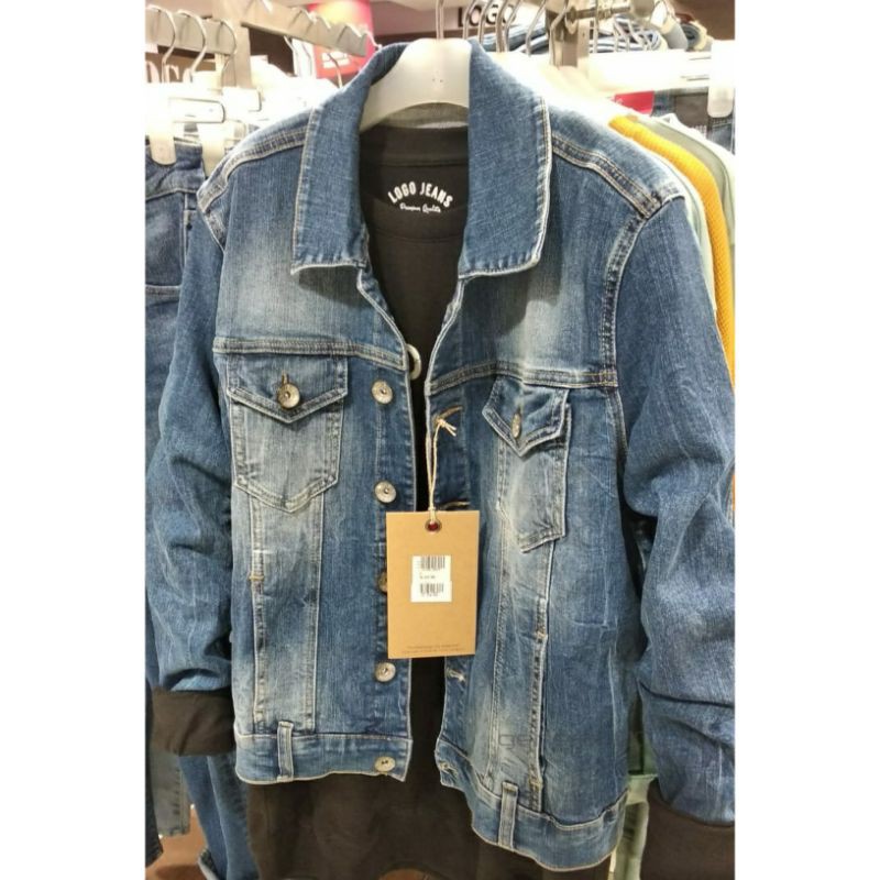 JAKET DENIM LOGO JEANS - NEW JACKET DENIM ORIGINAL LOGO JEANS JAKET WANITA