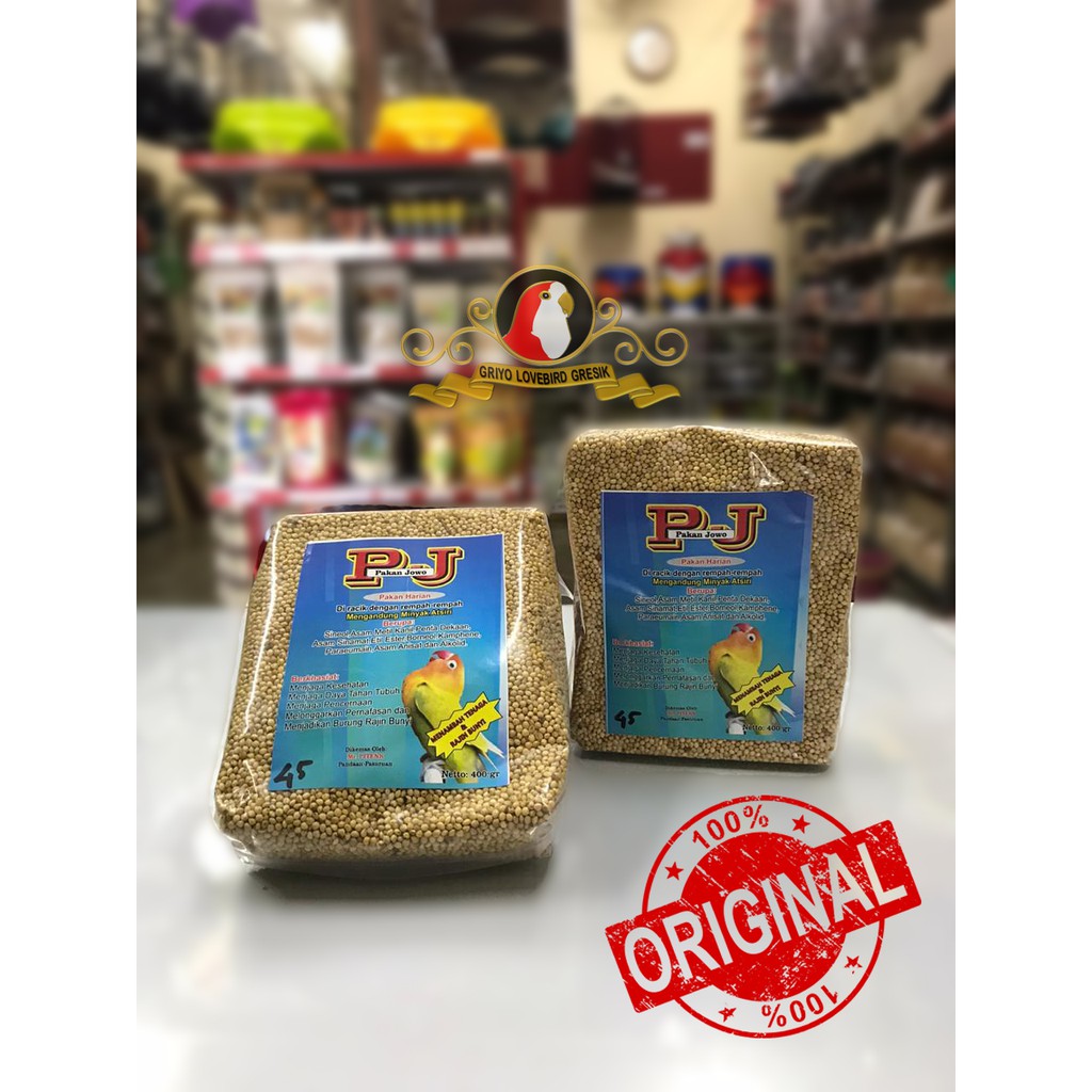 

PJ Pakan Jowo Pakan Harian Lomba Penggacor Lovebird 400gr