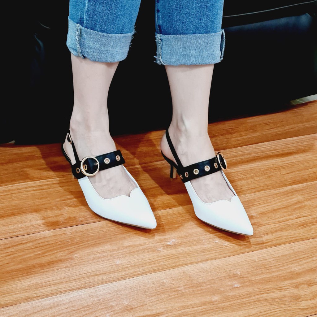 CNK 694 - SNR Heels 5cm-White
