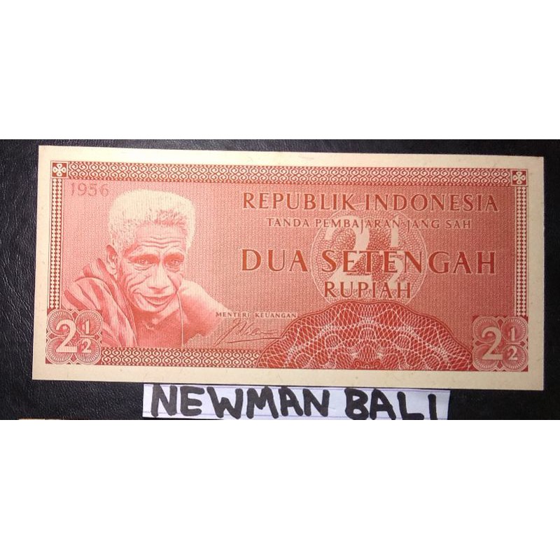 #90 Uang Kuno Langka 2 1/2 Rupiah Unik seri Suku Bangsa
