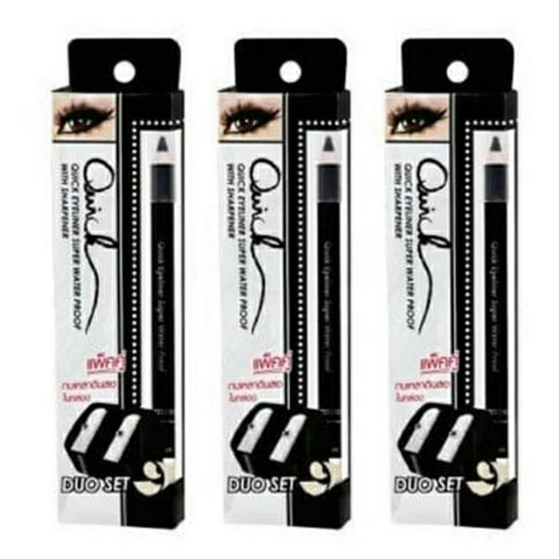 (READY) MEILINDA Quick Eyeliner Duo Set Super Water Proof Thailand