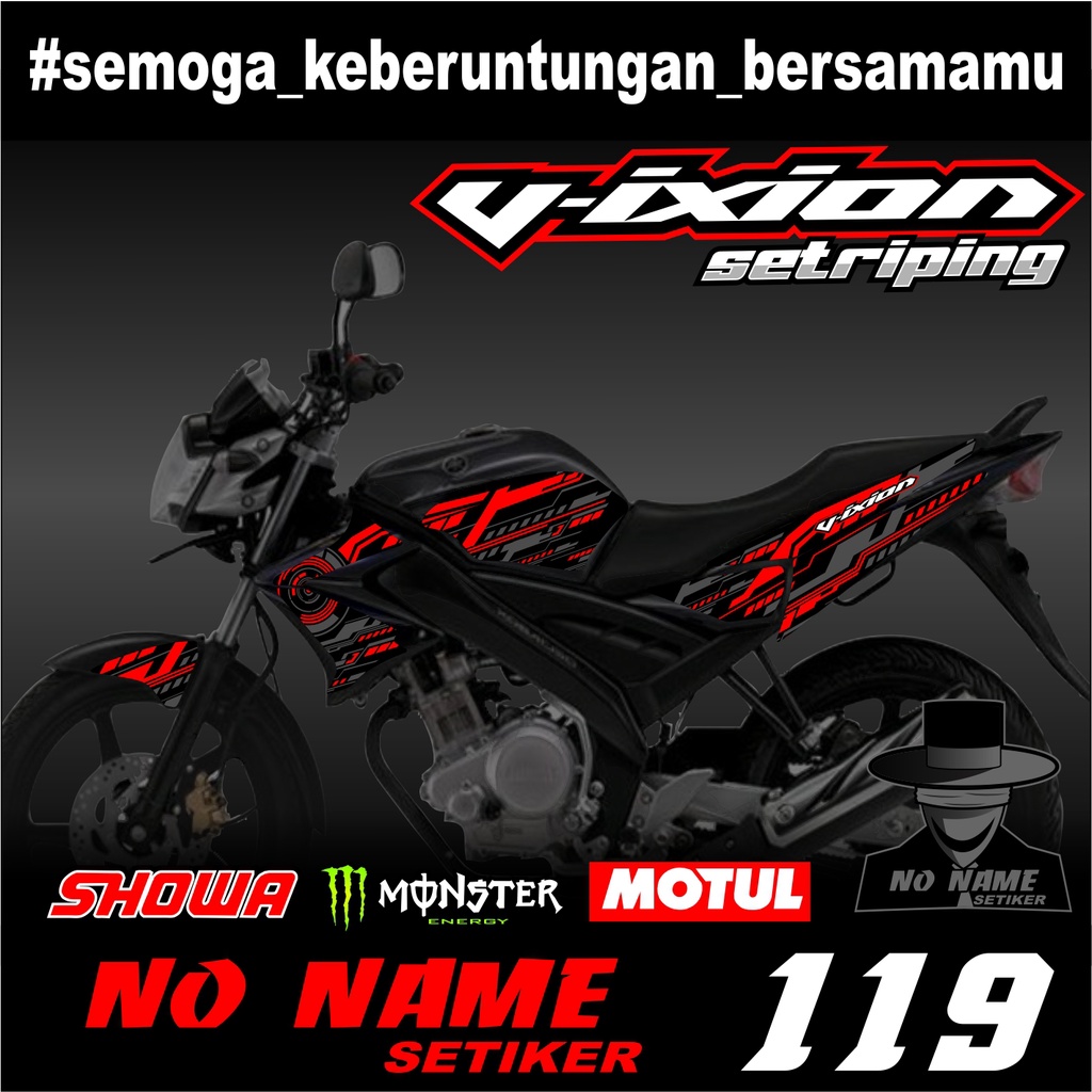 STIKER STRIPING LIS BODY VIXION OLD (119) 2011 2012 List stiker striping Vixion Old