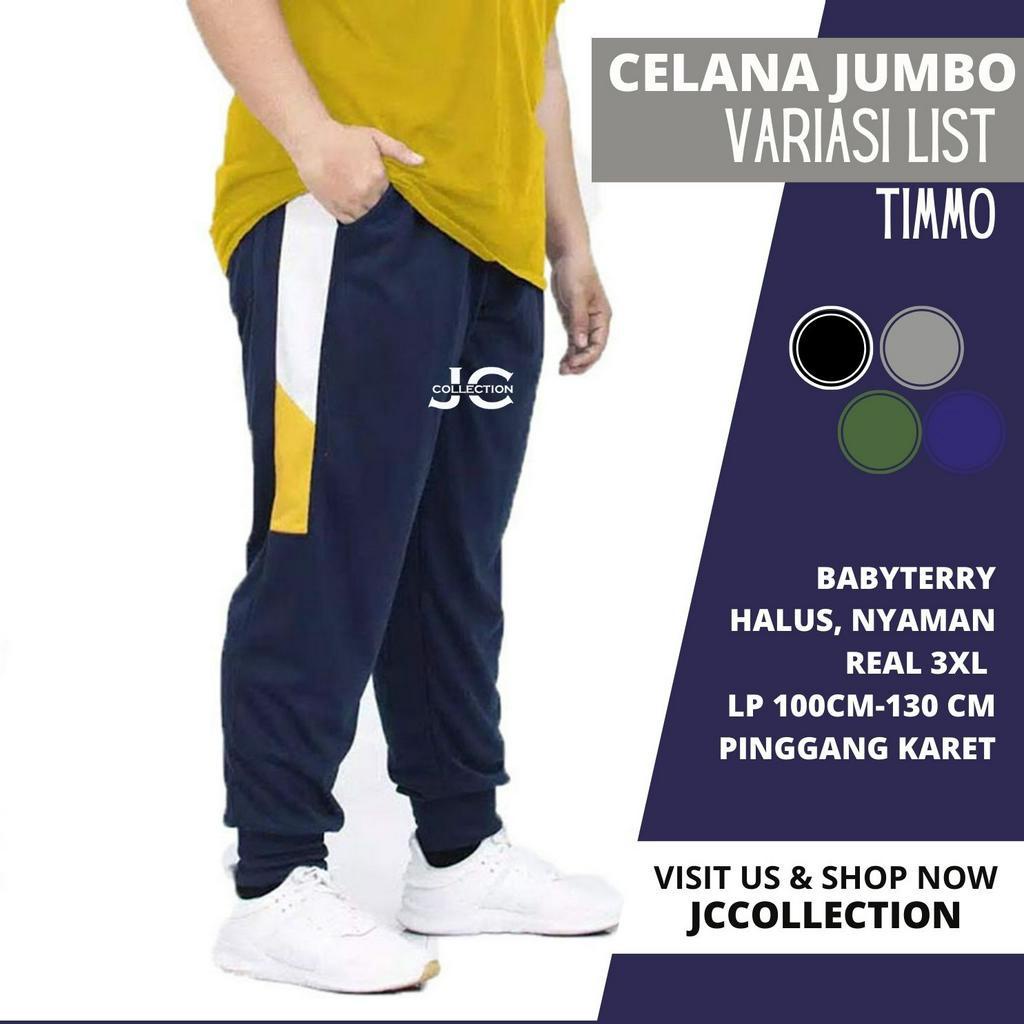 Celana Pria Jumbo Jogger Big Size 3XL  Timotthy / Celana Panjang pria Big Size 3XL JCCollections