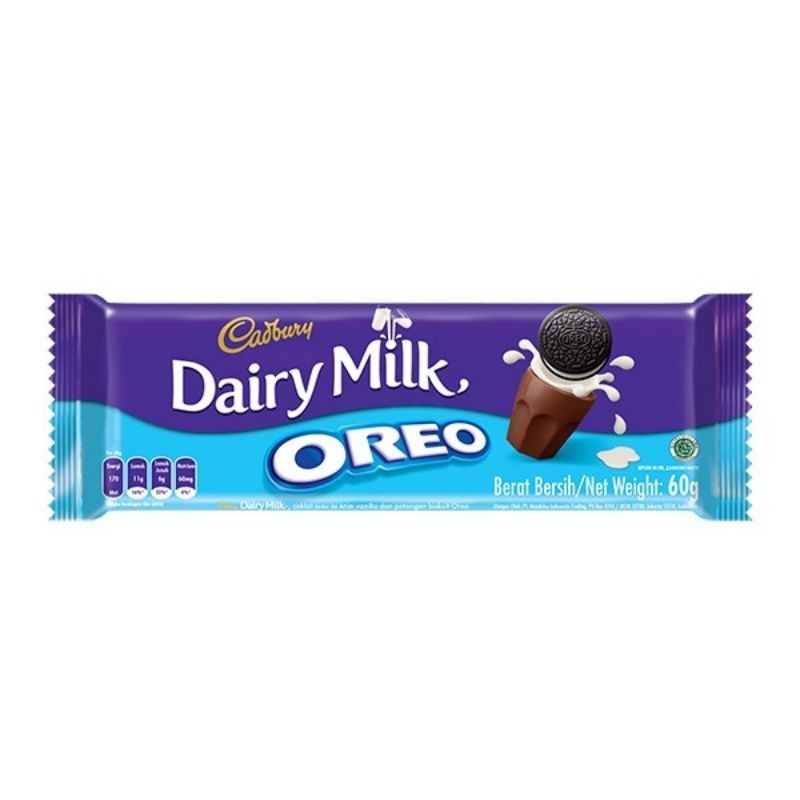 Cadbury dairy milk Oreo 60 gram