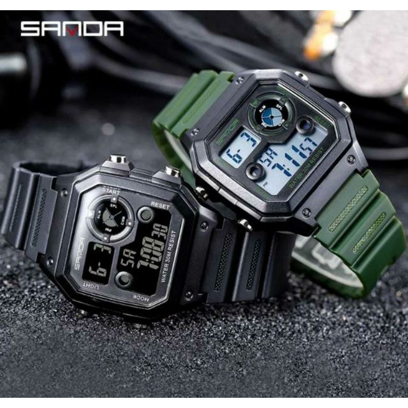 Jam Tangan Sanda Sporty Kasual Water Resist Terlaris Untuk Aktifitas