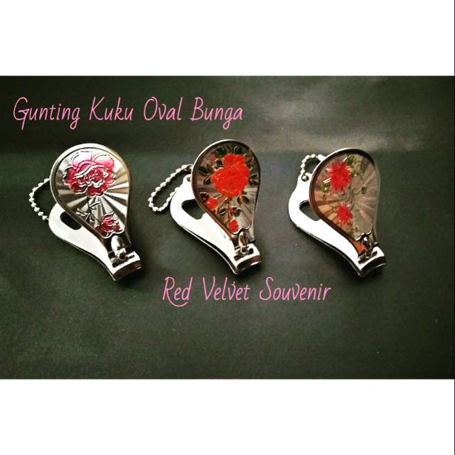 

Souvenir Gunting Kuku Oval Bunga
