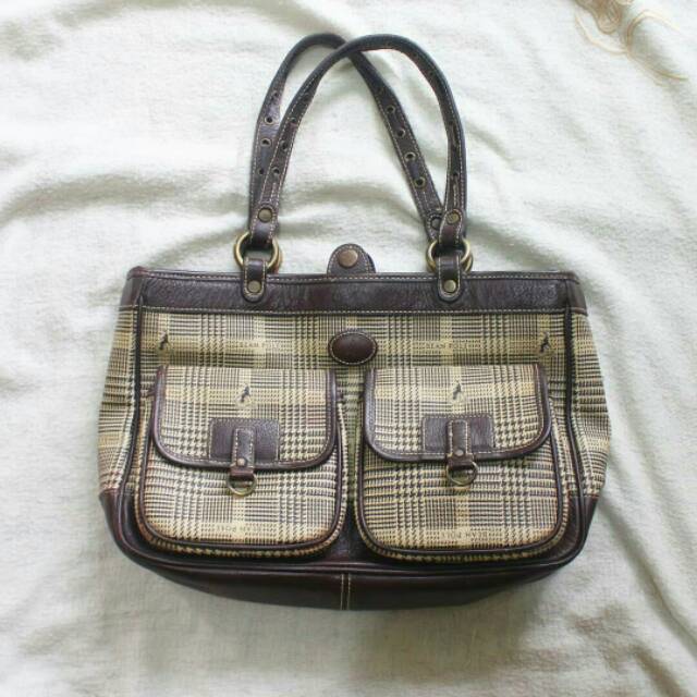 Tas BEAN POLE Original Authentic Preloved Tote Bag Shoulder Bahu Lulit Asli Tebal