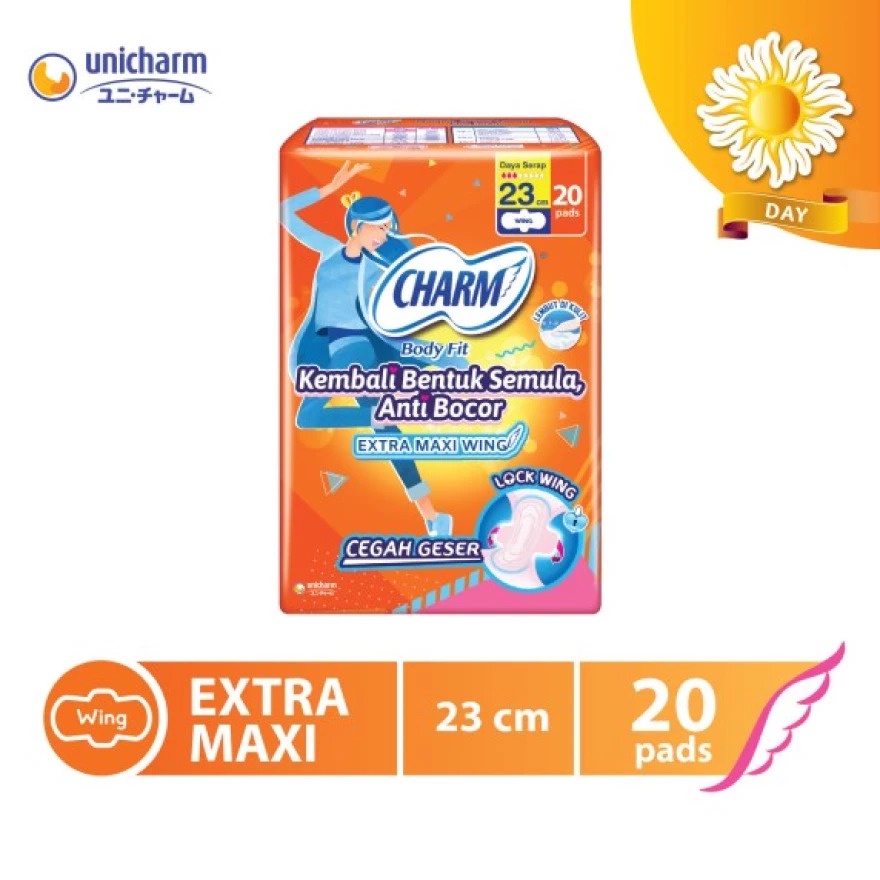CHARM EXTRA MAXI WING 23cm 7/10/20/30 PADS