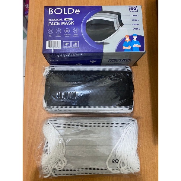 Image of BOLDe Masker Medis 4 lapis isi 50 pcs / box | Masker surgical sudah kemenkes RI #6