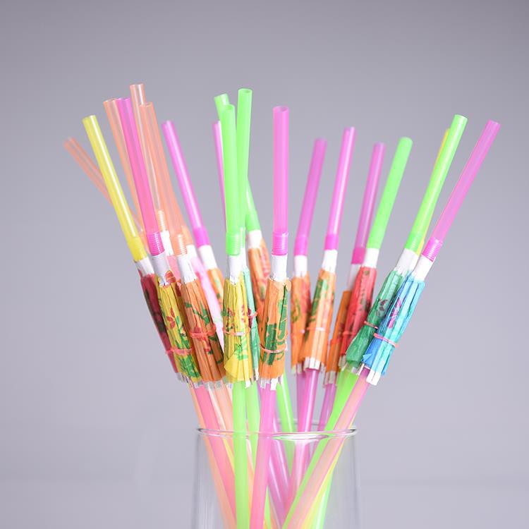 tropicalumbrella straw/ pipet warna/ sedotan hias payung sedotan minum