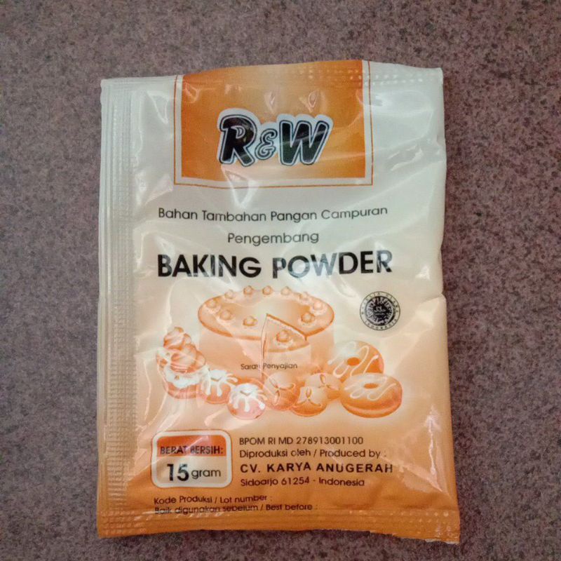 

Baking powder 15 gram merk R&W