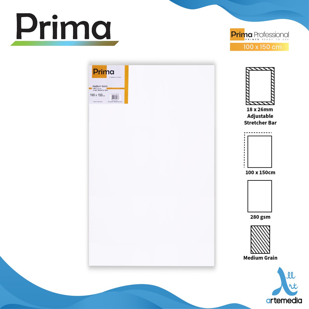 

Kanvas Lukis Prima Professional 100x150cm Cotton Canvas