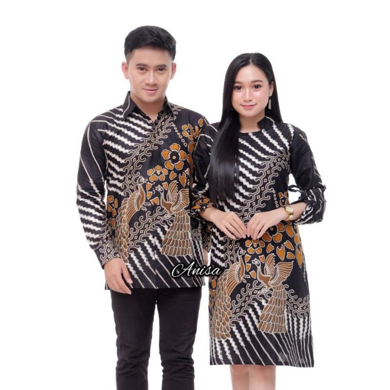 Maura Couple - Sania Ruffle Batik Couple ori Ndoro jowi DNT Garansi Termurah motif manuk GEMEK