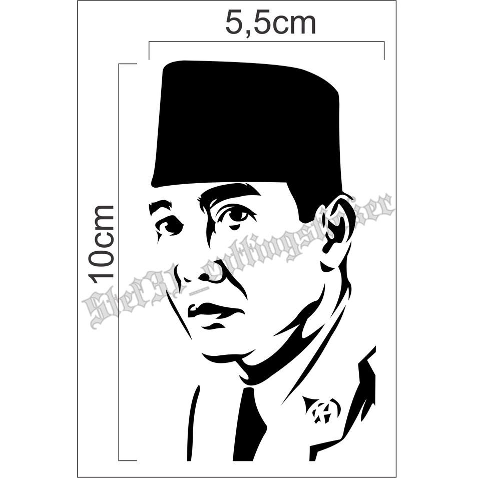 

Stiker cutting sketsa soekarno, sketsa soekarno