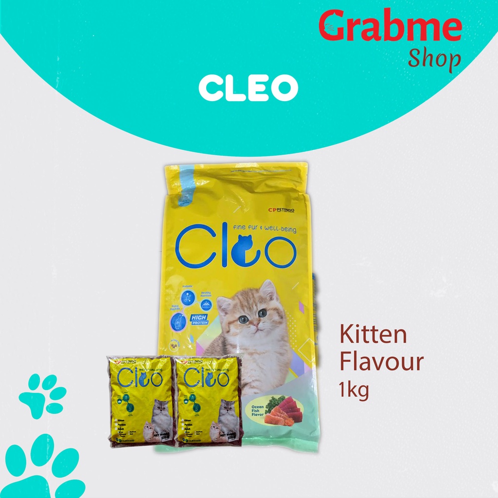 Makanan Kucing kering Premium CLEO All Variant 500gr - 1kg