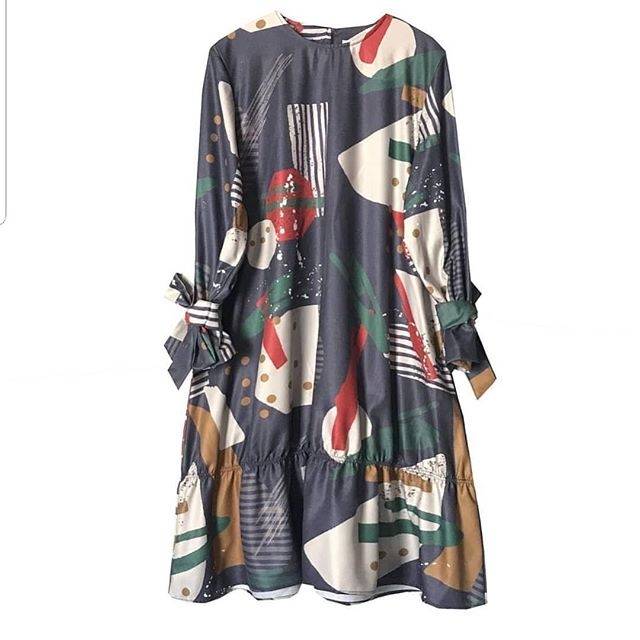 Nadjani Ryuna Navy Dress