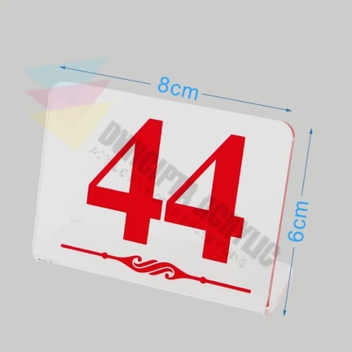 

Grosir Acrylic Nomer Meja bening 1-10