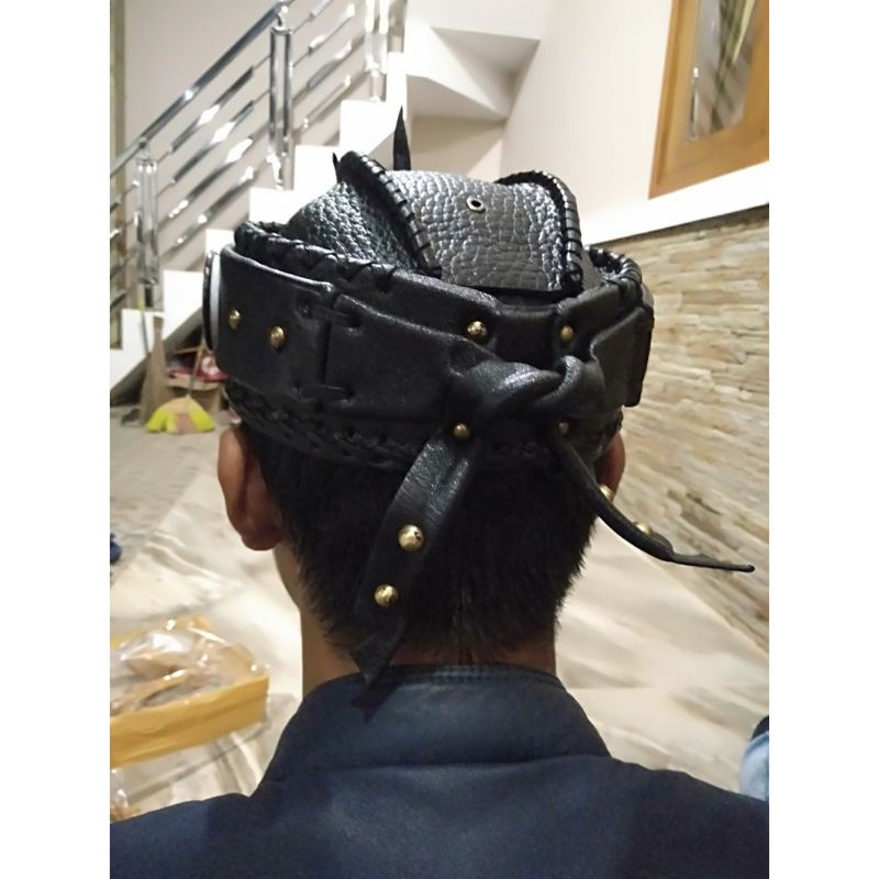 blangkon kulit asli bendo topi tradisional