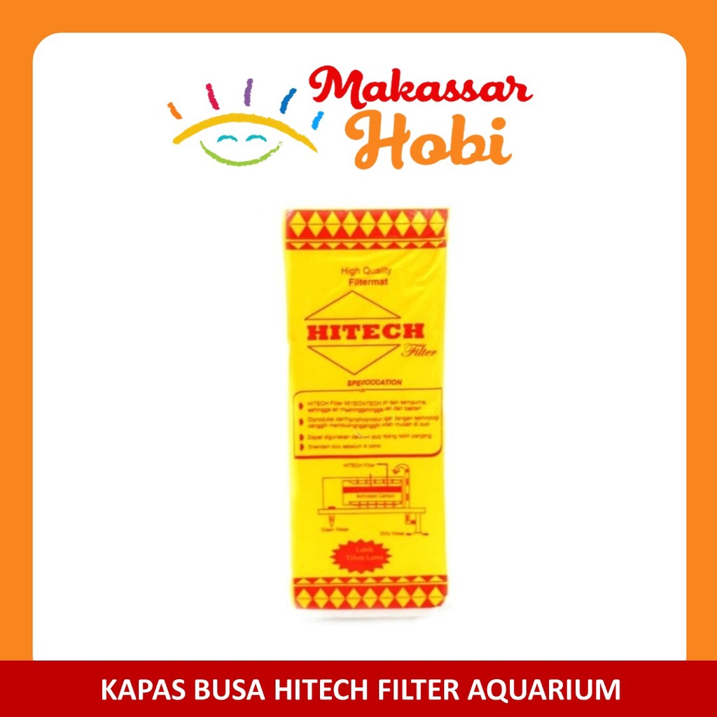 Kapas Hitech Kecil Busa Tebal Media Filter Aquarium Akuarium Aquascape