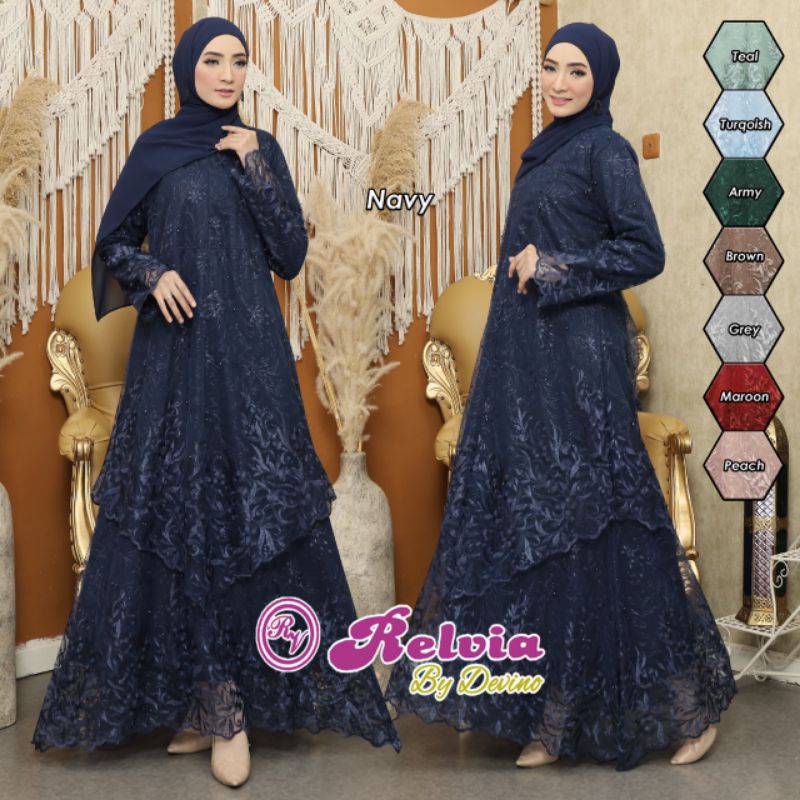 GAMIS BRUKAT TILE RELVIA BRUKAT MEWAH BRUKAT HALUSS MOTIF MEWAH