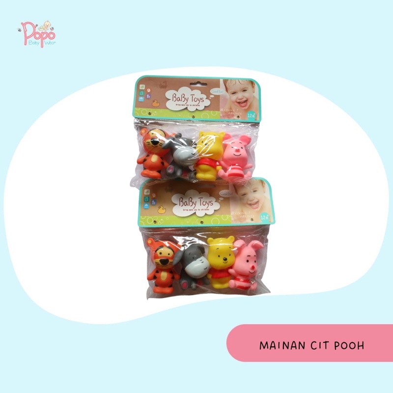 Mainan cit-cit bayi / cit mandi / baby toys bath BABY FUN POOH SERIES (ecer/1pcs