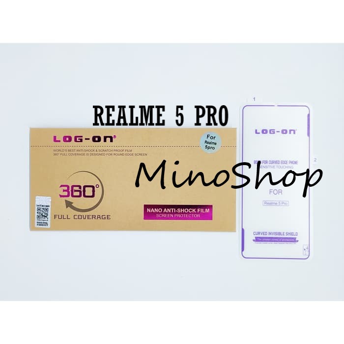 ANTI SHOCK LOG ON REALME 5 PRO SCREEN PROTECTOR - ANTIGORES JELLY