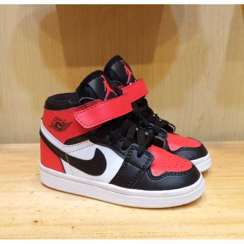 SEPATU ANAK JORDAN BLACK TOE PREMIUM QUALITY SNEAKERS JORDAN ANAK