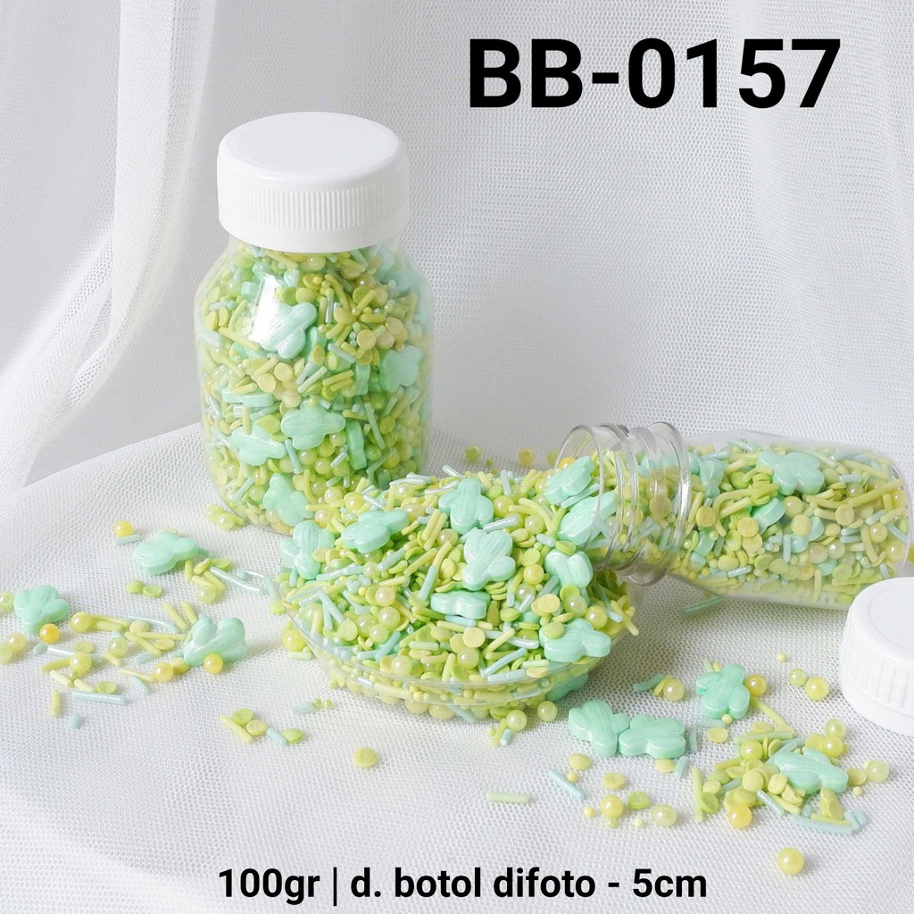 

BB-0157 Sprinkles sprinkle sprinkel 100gr 100 gram kaktus mix hijau yamama baking grosir murah sprinkles cake dekorasi mutiara trimit decoration story sprinklestory sprinklesstory sprinkle story yamama baking