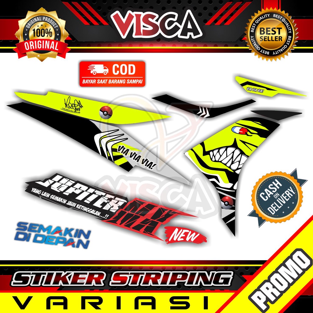 Striping Jupiter MX New 135  - Stiker Sticker Striping Variasi Lis Yamaha Jupiter MX New 135 - Strip