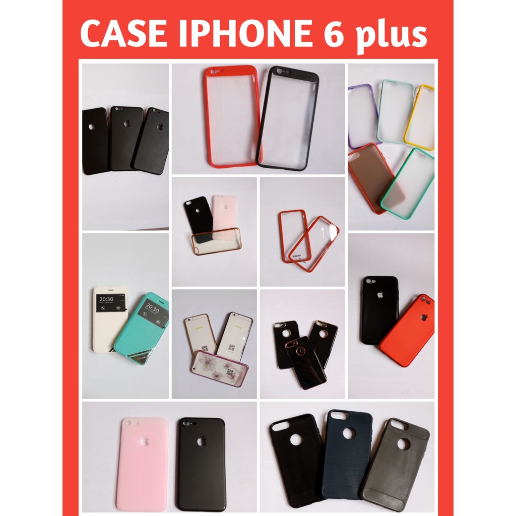 Case iPhone 6 plus softcase hardcase silicon polos motif