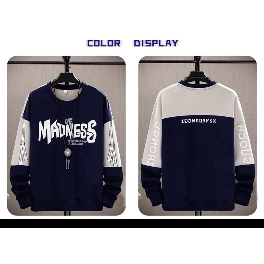 Asgard777 - BAJU MADNESS / atasan lengan panjang / sweater terbaru / baju pria terlaris / baju panjang cowok