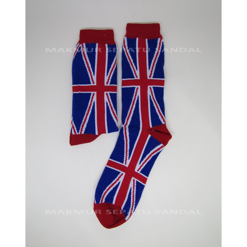 Kaos Kaki Old School Old Skool Motif Bendera Inggris England