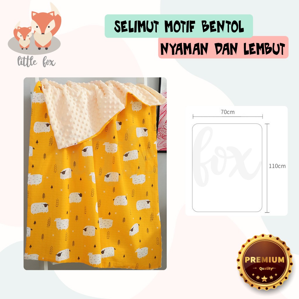 [ IMPORT] Selimut Bentol Motif Lucu / Baby Blanket / Selimut Bulu Halus Hangat