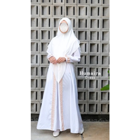 HUMAIRA DRESS YASMEERA, gamis humaira, gamis haji, gamis umroh, gamis hitam, gamis putih